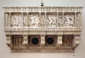 Cantoria, ca. 1433-38 (Marmor und Glasmosaik)